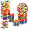 HQXBNBY Magnetic Tiles Building Blocks Set - 40PCS Multicolor STEM Toys for Kids 3+ Years - Educational Gift for Boys & Girls
