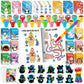 BenLouis  Christmas theme coloring winter party favors set, bulk gift prizes for students and kids, Christmas, frozen birthday,