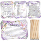Fumete Birthday Party Games & Activities 100 Pcs Who Knows The Girl Game with 20 Pencils Girly Birthday Cards Set for Teens Swee