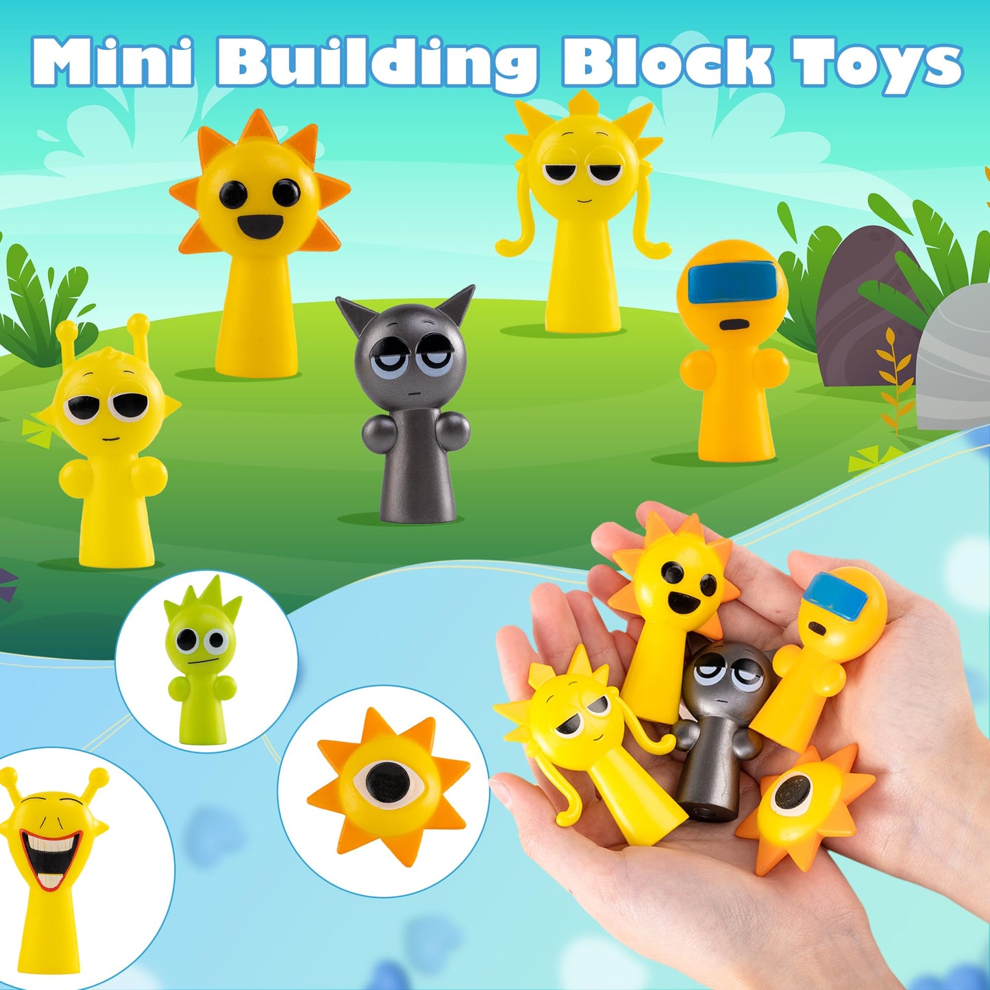 Action Figures, 8 Pcs Fun Collectibles With Intricate Details Toy Doll For Horror Music Game Fans Birthday Decorations Men Women