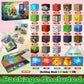 GraceDuck Magnetic Blocks Set - 150 PCS Dinosaur Volcano Forest - Light Up, 8.3"x8.3"x1.2", Multicolor, STEM Toy for Kids 3+