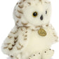 Aurora® Adorable Miyoni® Tots Snowy Owlet Stuffed Animal - Lifelike Detail - Cherished Companionship - White 10 Inches