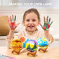 Klever Kits DIY 3D Moon Night Light - Paint Your Own Acrylic Galaxy Lamp, White, Model 60113, Arts and Crafts Kit for Kids