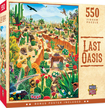 550 Piece Jigsaw Puzzle for mature-themed  Family  Or Youth - Last Oasis by MasterPieces - 18X24 - Family Owned American Puzzle Company