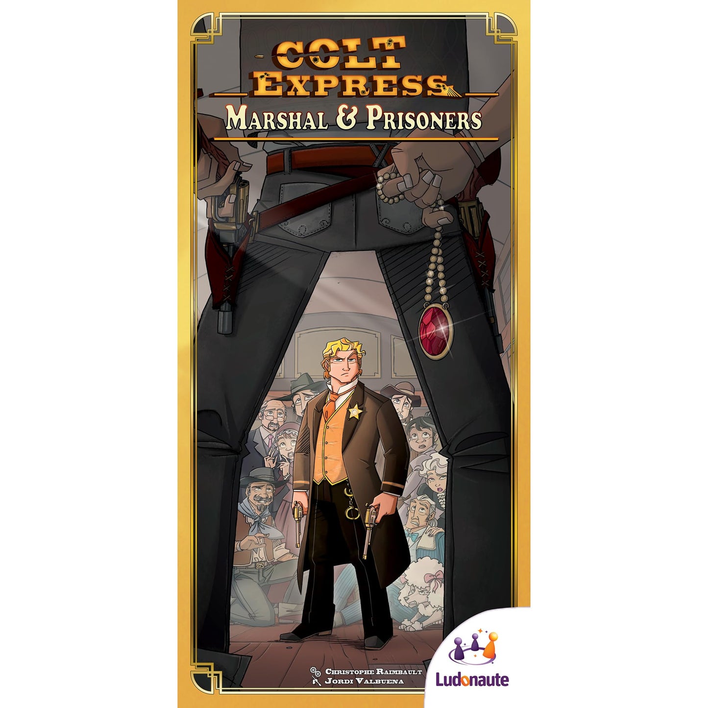 Colt Express Marshal And Prisoners Board Game Expansion - New Challenges Await! Wild West Adventure Game, Strategy Game For Kids