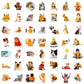 Cat Stickers For Kids Teens Girls Adults, 100 Pcs Cute Cat Stickers, Vinyl Waterproof Animal Stickers For Water Bottle, Laptop,