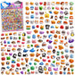 Funblast Animal Stickers For Kids  2 Sheets/550+ Colorful Zoo, Farm & Jungle Animals Puffy Stickers, 3D Sticker Set For School 