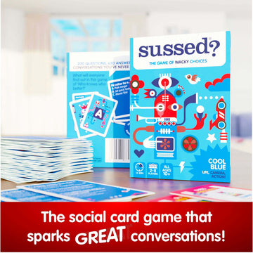 SUSSED Wacky 'What Would You Do?' Family Card Game - 250 Questions - Amazing Purple Deck - Ages 8+ - Fun Kids' Stocking Stuffer