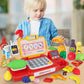 Yalujumb Kids Shopping Cart Trolley Play Set And Pretend Play Calculator Cash Register Toy With Pretend Food And Accessories,Per