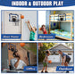 Xucutu Indoor Mini Basketball Hoop For Door - Over The Door Basketball Mini Hoop With Scoreboard & 3 Balls, Foldable Basketball