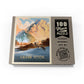 MyPuzzle Grand Teton National Park: Winter Hush, Vintage Poster - Premium 100 Piece Jigsaw Puzzle for Adults