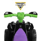 Monster Jam 6V Atv Quad For Kids - Powerful And Safe Ride-On Toy With Rechargeable Battery - Forward And Reverse Driving - Max Weight Capacity Of 55 Lbs - Ages 2-3 Years