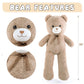 Zgxiong Big Teddy Bear 3 Feet Giant Stuffed Animal Brown Large Teddy Bear Stuffed Animals Huge Stuffed Bear Plush Toy For Girlfr