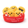 Emotional Support Chicken Nuggets By Relatable, Cuddly Stuffed Animals And Toys, Squishy Toys And Plushies, Great Gift Ideas For Loved Ones Of All Ages, Includes 5 Plushies With Carrying Basket