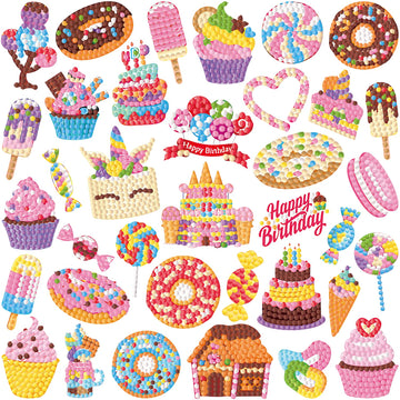 Labeol Diamond Art Kits For Kids Boys And Girls Ages 6-8-10-12 Easy To Diy Creative Diamond Art Sticker Craft By Numbers Kits For Kids And Adult Beginners