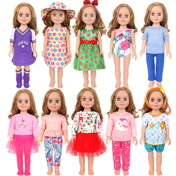 Msyo 18 Inch Doll Pajamas And Slippers Set- Animal-Themed Cozy Pajama Clothes With Fuzzy Slippers,18 Inch Doll Accessories Bundl