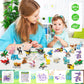 Moontoy Party Favors For Kids, 24 Pack Animals Building Blocks Toy For Goodie Bag Stuffers Valentines Day Gift Mini Building Set Party Favors For Birthday Gift For Boys Girls Ages 6-12+