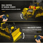 Mould King RC Bulldozer Building Set, 1508 Pieces, APP Control, Yellow, Model WX15084-LZUSNEW, Plastic Construction Vehicle for Adults