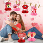 JULMELON Valentines Table Decorations Honeycomb Centerpiece, 8pcs Valentines Day Centerpieces for Tables 3D Valentines Day Table