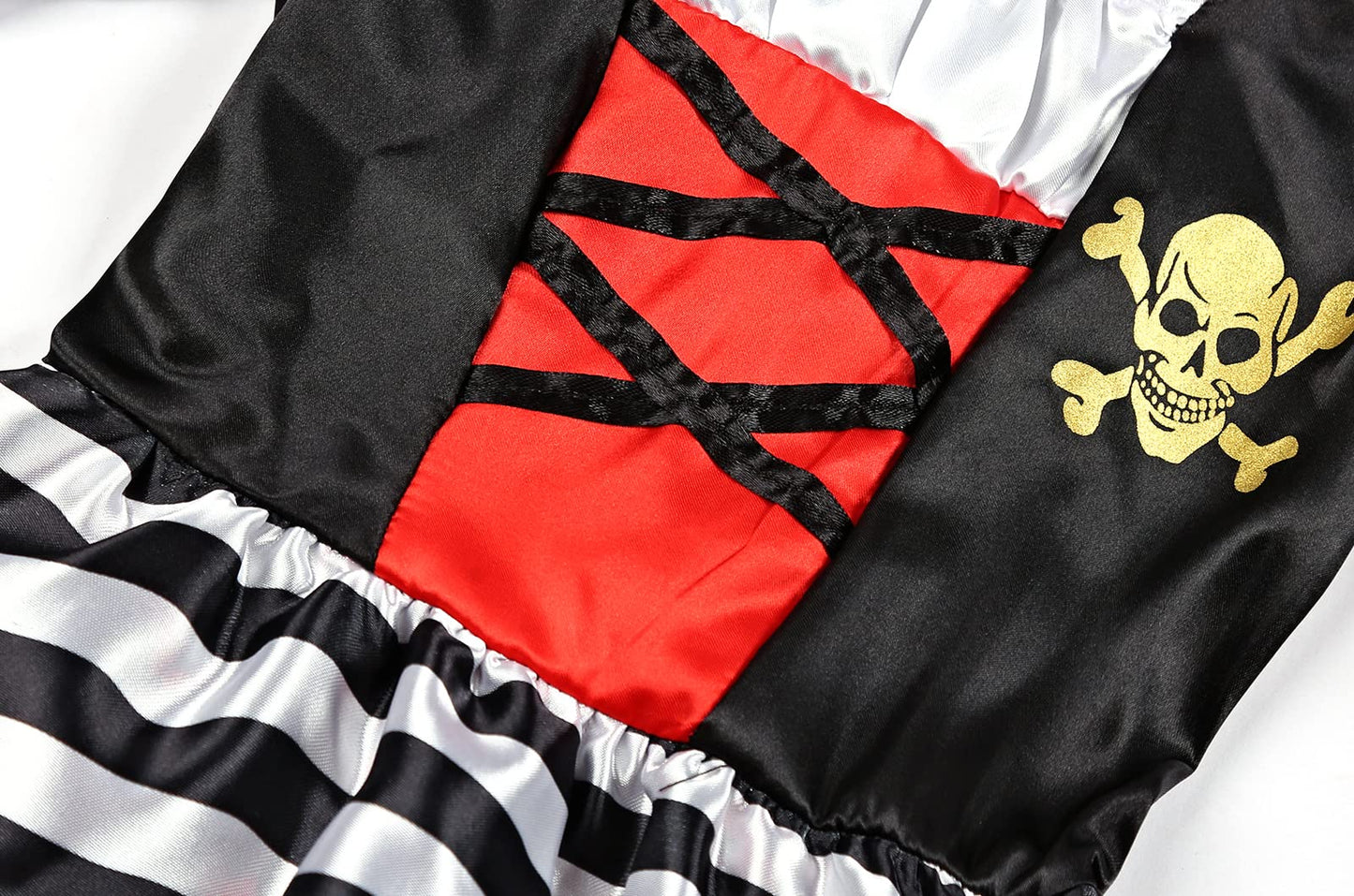 Costumerry Girls Pirate Costume for Halloween Kids Dress Up (7-9Years)