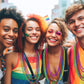 Zzyfgh 12 Pcs Pride Bead Necklaces, Gras Beads Necklaces, 33'' Lgbtq Pride Beads Women Men Stuff Pride Bead Accessories For Gay