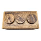 Playkids 3 Wheel Puzzle Box - Wooden Secret Lock Puzzle, Brown, Model: 3WheelPuzzleBox