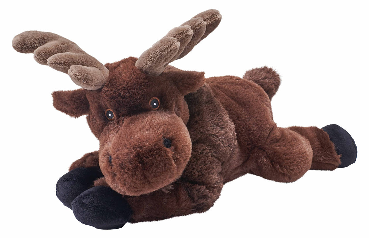 Wild Republic Ecokins, Moose, Stuffed Animal, 12 inches, Gift for Kids, Plush Toy, Made from Spun Recycled Water Bottles, Eco Fr