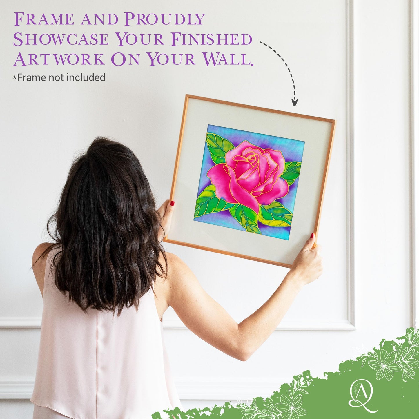 Batik Painting 2-in-1 Kit (Rose, Lily Flower)