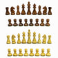 Stonkraft - Wooden Chess Pieces Pawn With Extra Queens Chessmen Figurine Pieces Coins (3.75' King Height)