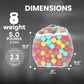 Balancefrom Fitness 2.3 Inch 400 Crush Proof Play Pit Balls With Mesh Storage Bag For Playpens, Bounce Houses, And Kiddie Pools, Multicolor (3 Pack)