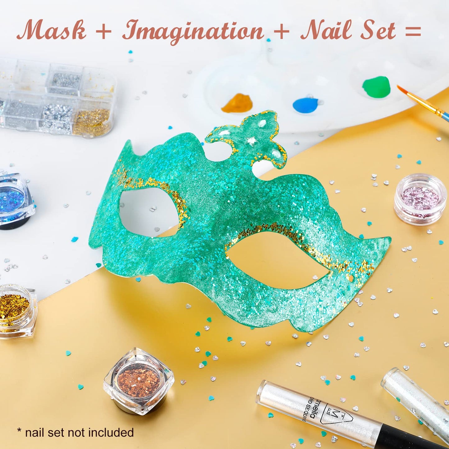 Coxeer White Masquerade Mask, 24Pcs Unpainted Blank Animal Half Masks for Halloween Cosplay, Birthday Party Favors, Fall Classro