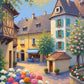 Puzzles for mature-themeds 1000 Pieces  1000 Piece Jigsaw European Town Landscape Art Puzzle  Fall Autumn Puzzle with Letters on Back  enhanced Family Game Decor & Gift (20x28)