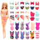 Barwa 5 Sets Swimwear Swimsuit Beach Bikini Bathing Clothes With Shoes For 11.5 Inch Doll…
