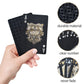 Joyoldelf Black Playing Cards, 2Pcs Cool Black Foil Decks Of Cards, Waterproof Playing Cards & Flexible Poker Cards With Box, Great For Party, Game, Cardistry, Magic Trick
