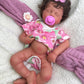 Lifelike 20 Full Body Silicone Reborn Baby Girl Doll with Rooted Hair
