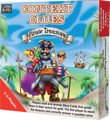 Learning Well Games Context Clues-Pirate Treasure Game, Red Levels 2.0-3.5