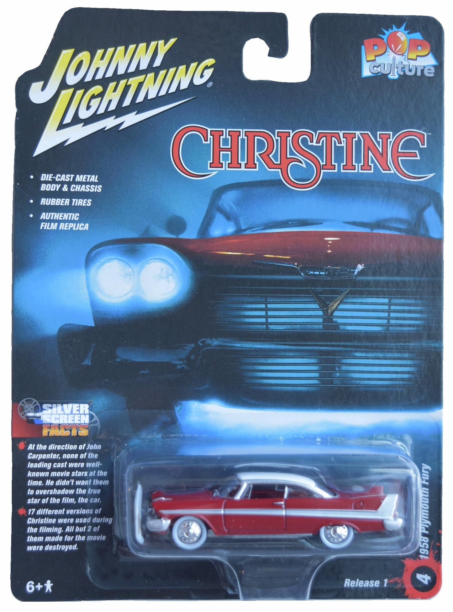 Johnny Lightning 1958 Plymouth Fury, pop Culture Christine, JLPC001