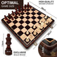 Magnetic Wooden Chess Set, 15 Inches Chess Set Board Games, Foldable Chess Board Game, Handmade Portable Travel Chess Game, Ches