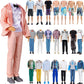 Yamaso 10-Item Fantastic Pack = 5 Sets Fashion Casual Wear Clothes Outfit +5 Pairs Shoes For Boy Doll Random Style (Casual Wear 
