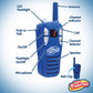 Little Pretender - 2 Pack Walkie Talkies For Kids, 2 Mile Range, 3 Channels, Includes Built In Flash Light | Kids Walkie Talkies