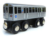 Muni Pals Munipals Chicago Transit Authority Wooden Railway Pink Line–Child Safe And Tested Wood Toy Train