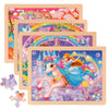 Kawyehu Large Wooden Puzzles for Kids Ages 4-6  24 Pcs Kids Puzzles in Gift Box(12 * 9 in)  Preschool Educational Toys Birthday Gifts Puzzles for 3 4 5 6 7 8 Year Old Boy Girls  Princess