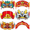 Fancy Land Chinese New Year Paper Crown 2026 Year of the Horse Party Top Hats Lunar Spring Festival Headbands for Photo Booth Pr