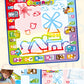 Jasonwell Aqua Water Doodle Mat 31 X 31 Inches Extra Large Magic Drawing Doodling Mat Coloring Mat Educational Toys Gifts For Kids Toddlers Boys Girls Age 2 3 4 5 6 7 8 Year Old (Alphabet)