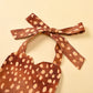 Baby Deer Costume Toddler Reindeer Costume Newborn 1St Christmas Outfit Girl Romper Reindeer Antlers Headband Xmas Holiday Photo Shoot Halloween Dress Up Cosplay Costumes Brown - Reindeer 0-3 Months