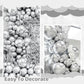 170 Pieces Silver Balloons Silver Metallic Balloons Silver Balloon Arch Kit Silver Balloon Garland For Silver Birthday Wedding G