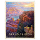 MyPuzzle Grand Canyon National Park: Sunset  Vintage Poster - enhanced 100 Piece Jigsaw Puzzle for mature-themeds