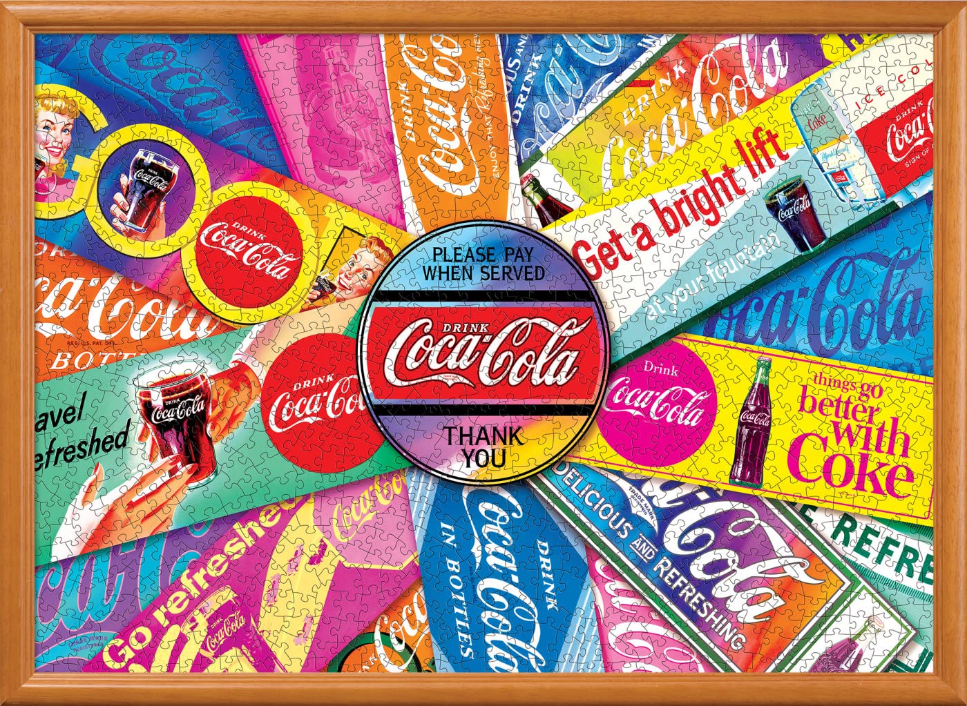 Masterpieces 1000 Piece Jigsaw Puzzle For Adults And Families - Coca-Cola Signs Of The Times - 19.25'X26.75'
