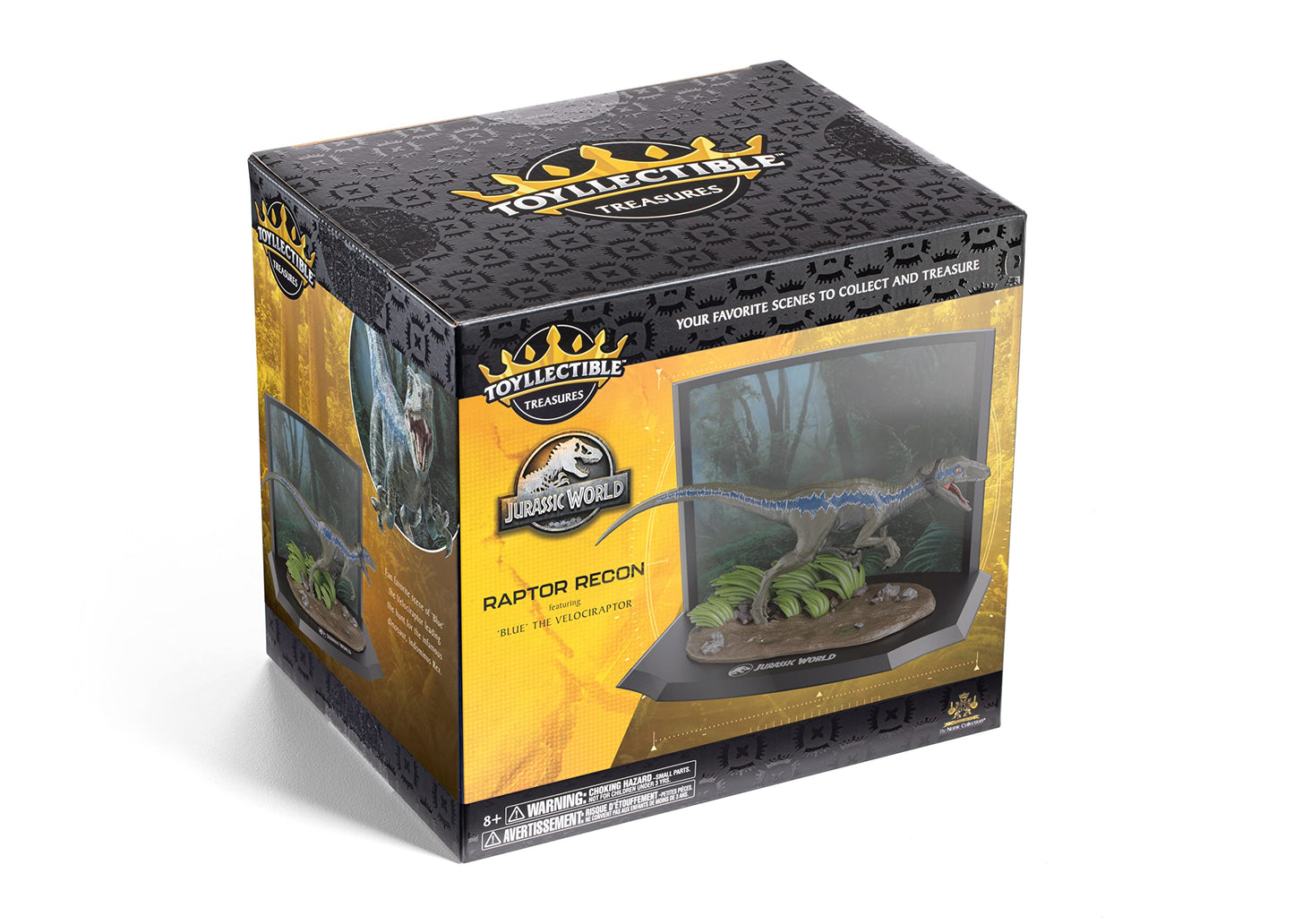 The Noble Collection Jurassic World Blue Raptor Recon Toy - One Size, Multicolored, Model NN9750, Plastic