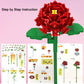 Emannon Flowers Bouquet Building Set, 12 Artificial Flowers 1064 Pcs Bricks Blocks Toy For Adults & Kids, Botanical Collection G